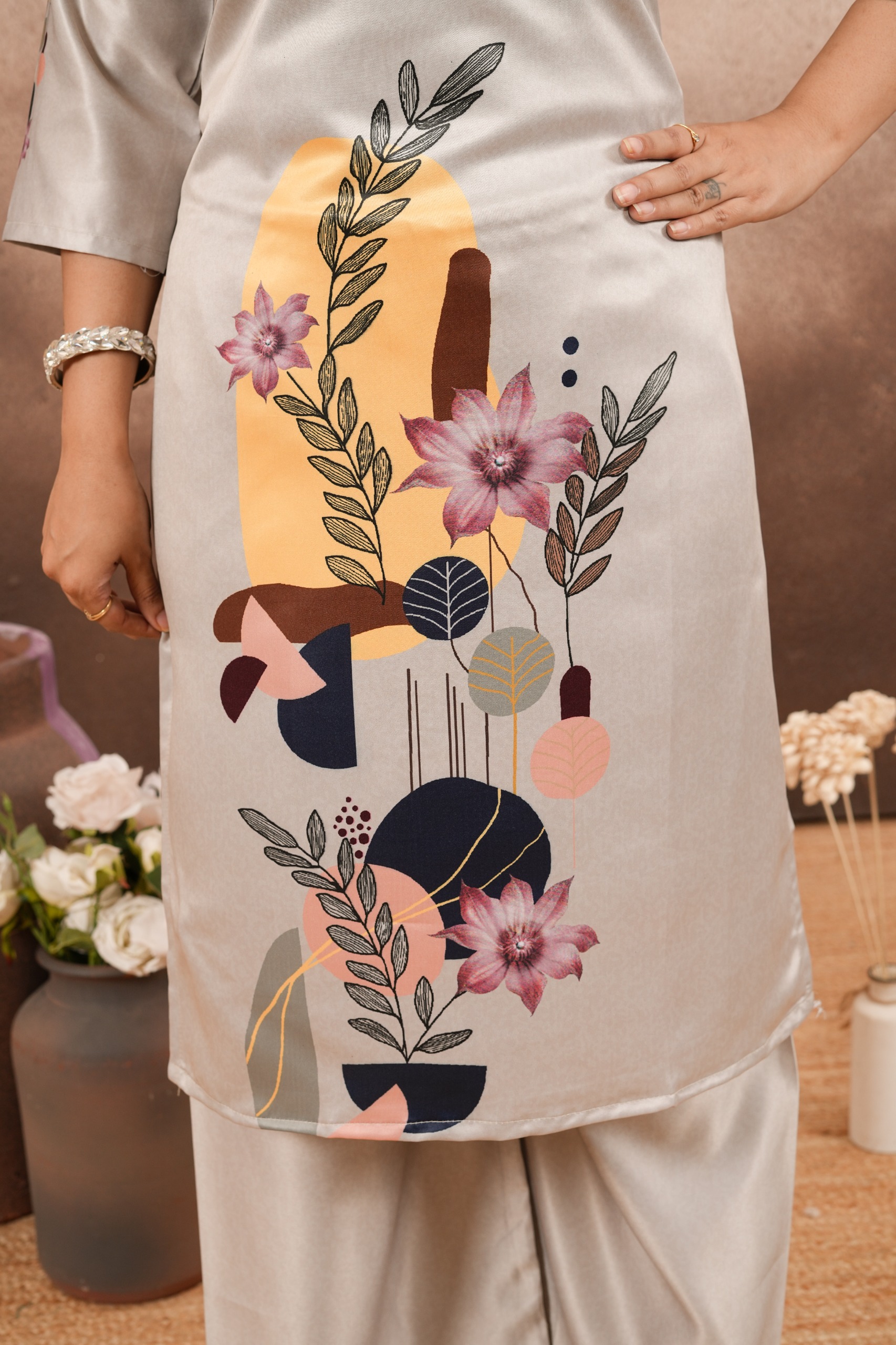 Elegant Digital Print Rayon 3 Piece Set – PC 56 - Image 5